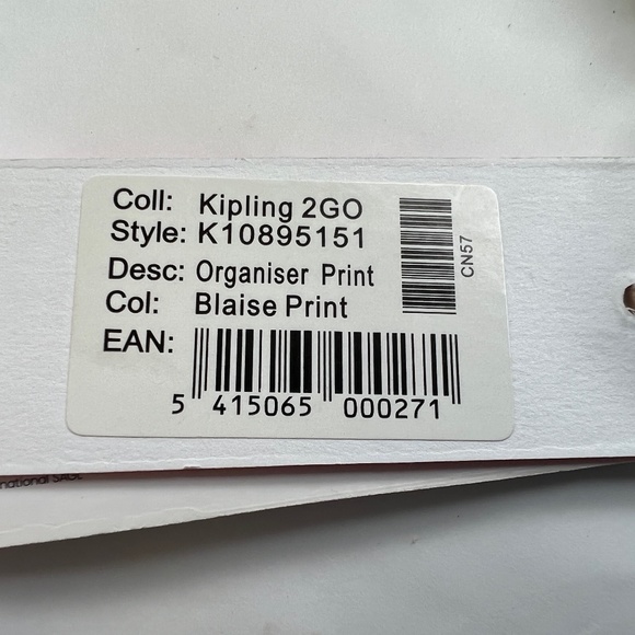 New Kipling Organiser Print Crossbody Shoulder Mini Bag Nylon Pink Camo NWT - Picture 7 of 7